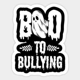 Be Kind And Boo To Bullying Halloween Sticker